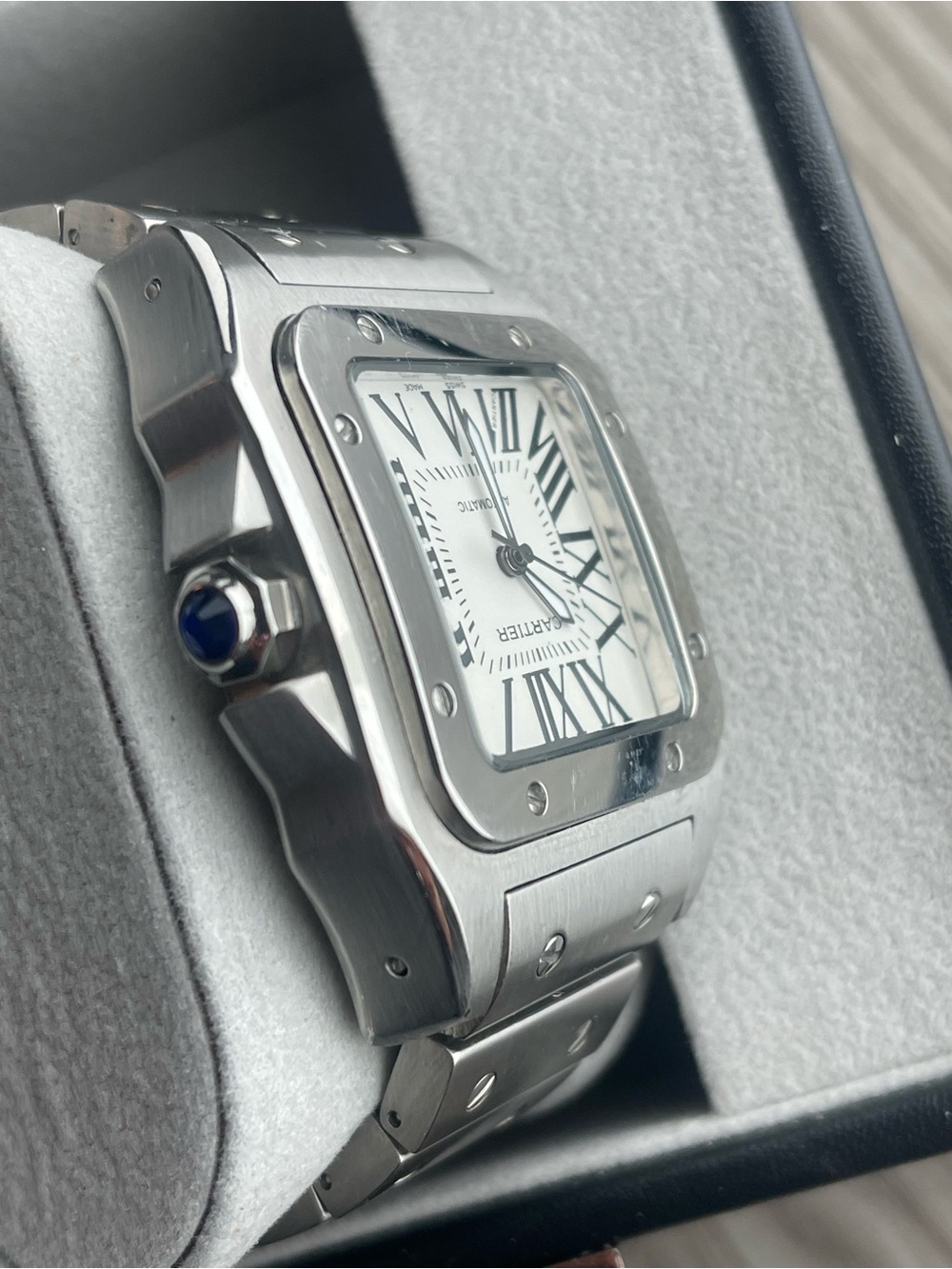 Cartier Men's Silver Stainless Steel Watch with White Dial - Picture 6 of 9